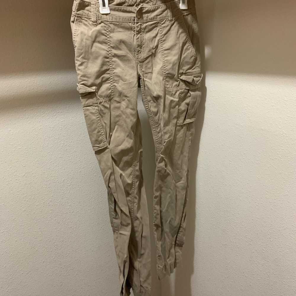Tan pants.